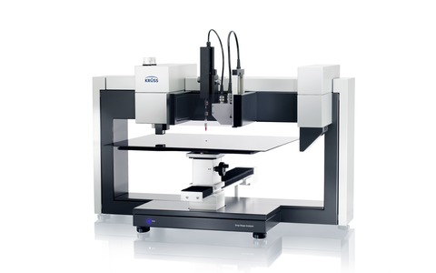 Drop Shape Analyzer – DSA100L für Benetzbarkeitsanalysen großer Proben Drop Shape Analyzer – DSA100L für Benetzbarkeitsanalysen großer Proben